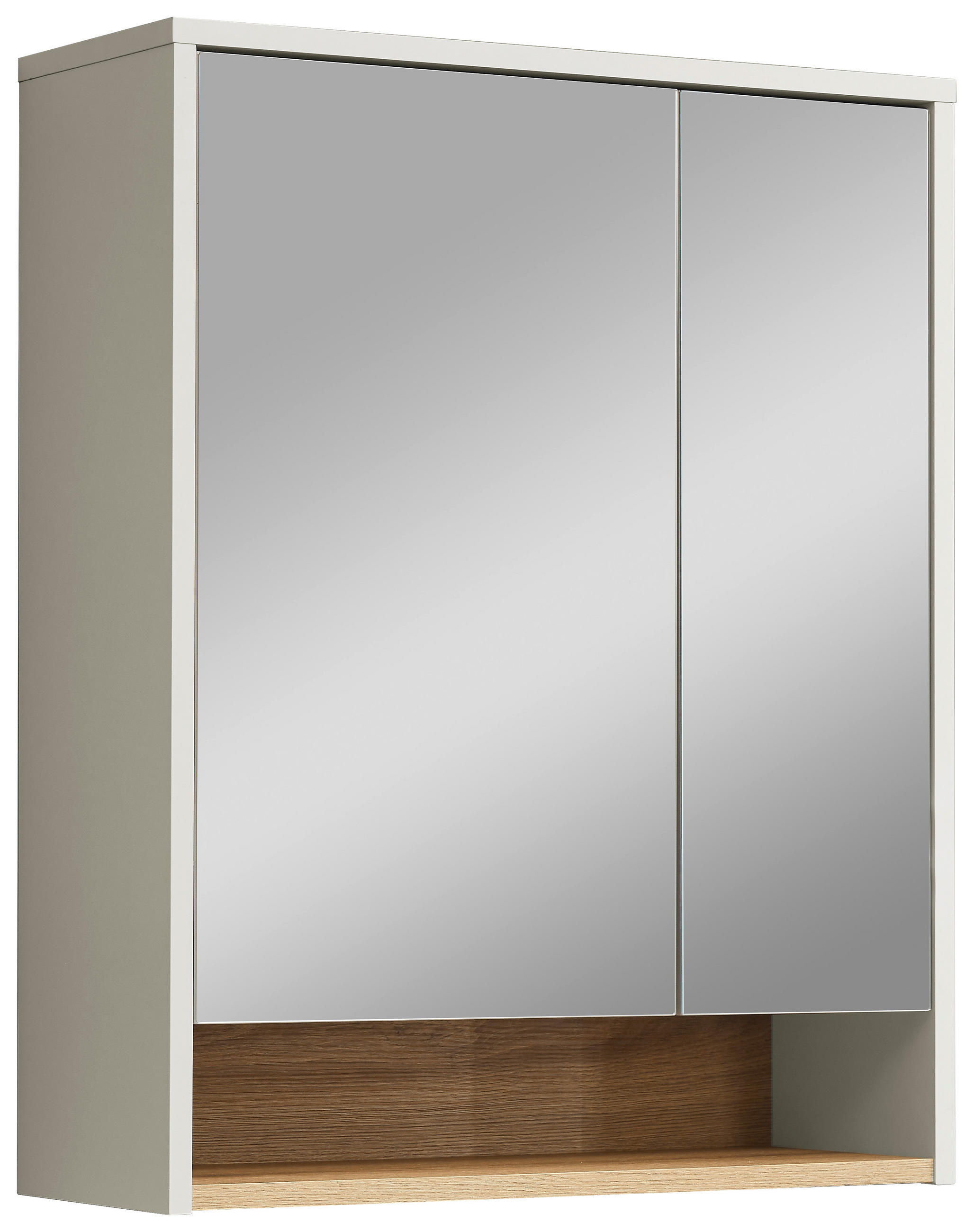 SPIEGELSCHRANK 60/75/22 cm  - Kaschmir/Eichefarben, MODERN, Glas/Holzwerkstoff (60/75/22cm) - MID.YOU