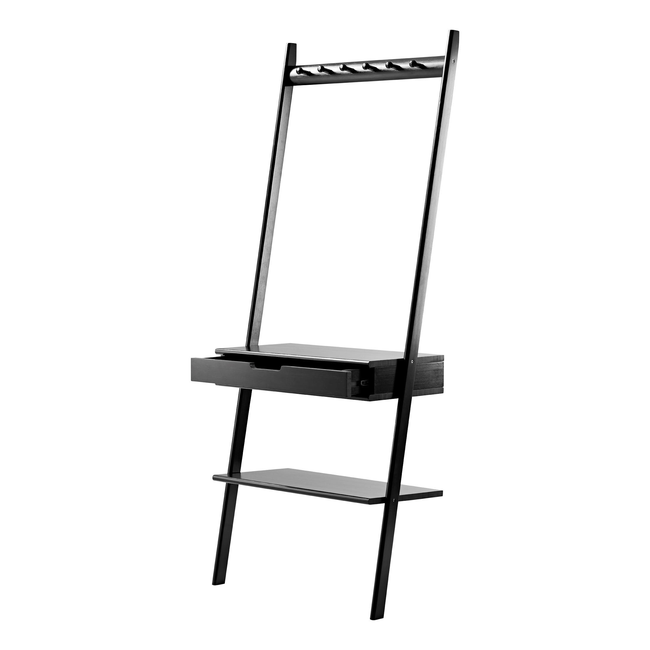 GARDEROBENPANEEL  in 70/180/35 cm  - Schwarz, Natur, Holz (70/180/35cm) - MID.YOU