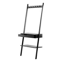 GARDEROBENPANEEL 70/180/35 cm  - Schwarz, Natur, Holz (70/180/35cm) - MID.YOU