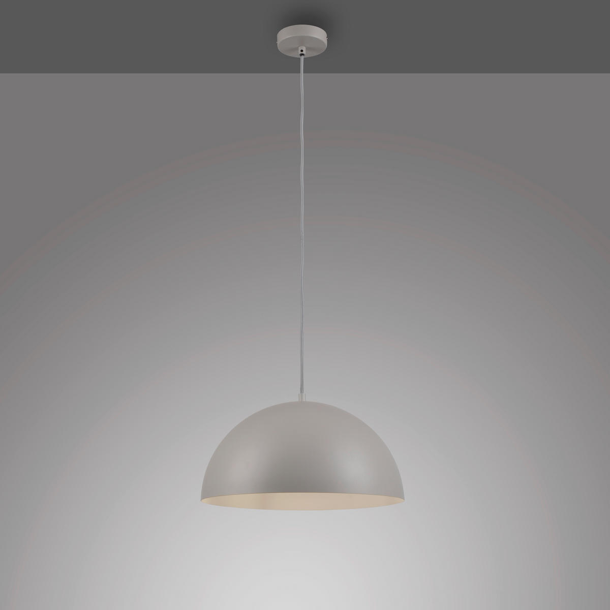LED-PENDELLEUCHTE SW ALI 38/38/120 cm   - Sandfarben, Design, Kunststoff/Metall (38/38/120cm) - Schöner Wohnen