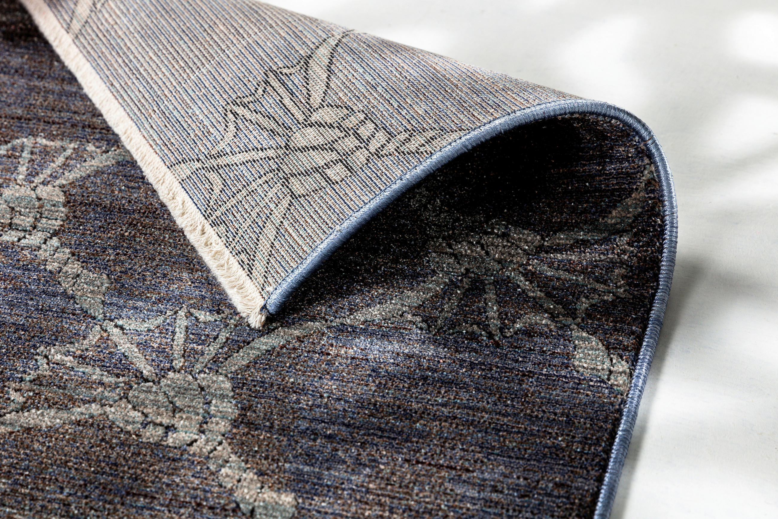 WEBTEPPICH 170/240 cm Cornflower Gleam Graublau  - Graublau, Basics, Kunststoff/Textil (170/240cm) - Joop!