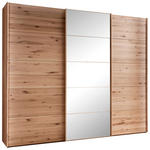SCHWEBETÜRENSCHRANK 250/217/67 cm 3-türig Buchefarben  - Buchefarben, Natur, Glas/Holz (250/217/67cm) - Linea Natura