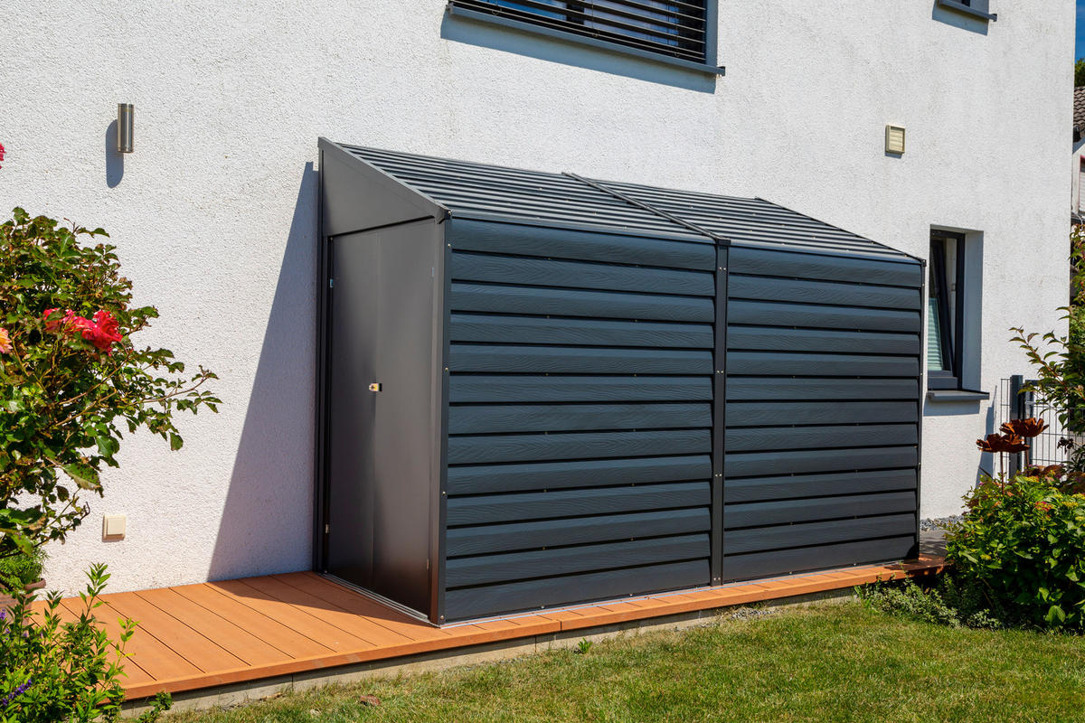 GERÄTEHAUS 295/208/124 cm  - Grau, Basics (295/208/124cm) - Ambia Garden