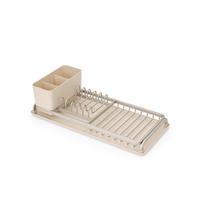 EDÉNYSZÁRÍTÓ TÁLCA - bézs, Basics, műanyag/fém (12,5/46,3/20cm) - Brabantia