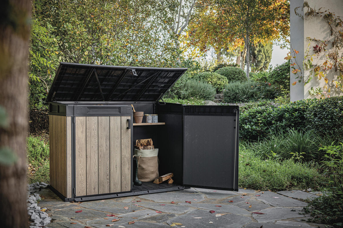 ÚLOŽNÝ BOX   - farba jaseňa, Basics, plast (190/132/109cm) - Ambia Garden