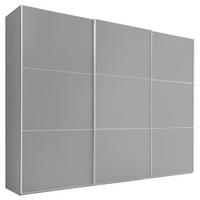SCHWEBETÜRENSCHRANK in Grau  - Alufarben/Grau, Holzwerkstoff/Metall (249/222/68cm) - Moderano