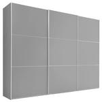 SCHWEBETÜRENSCHRANK 249/222/68 cm 3-türig Grau  - Alufarben/Grau, Holzwerkstoff/Metall (249/222/68cm) - Moderano