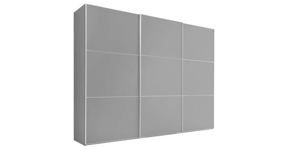 SCHWEBETÜRENSCHRANK  in Grau  - Alufarben/Grau, Holzwerkstoff/Metall (249/222/68cm) - Moderano