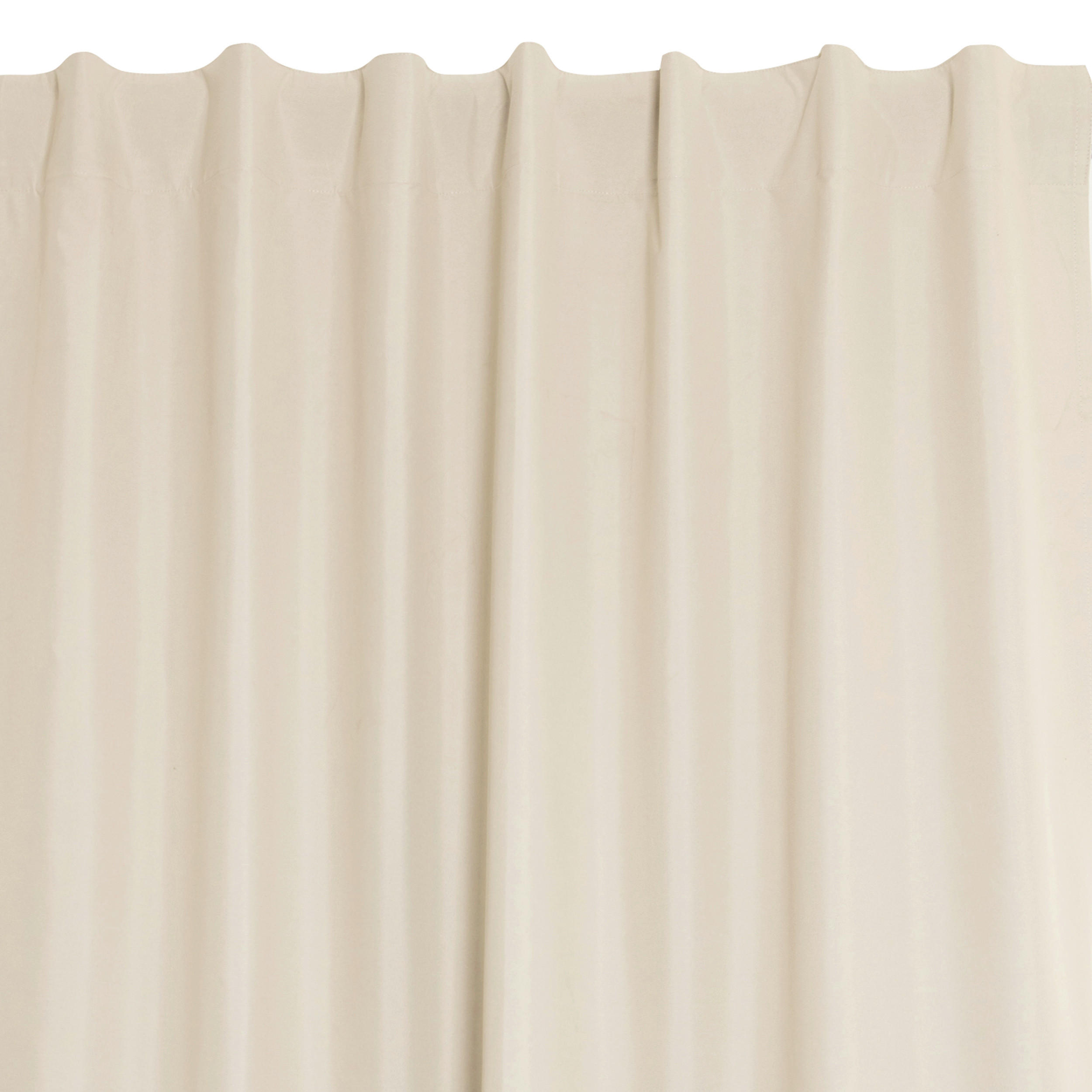 FERTIGVORHANG  black-out (lichtundurchlässig)   135/280 cm  - Ecru, Basics, Textil (135/280cm)