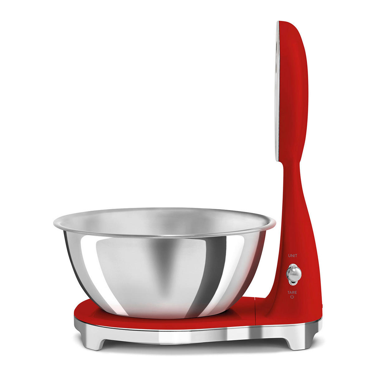 ELEKTRISCHE KÜCHENWAAGE 50's Style  - Rot, Trend, Kunststoff (18/31.5/25cm) - SMEG
