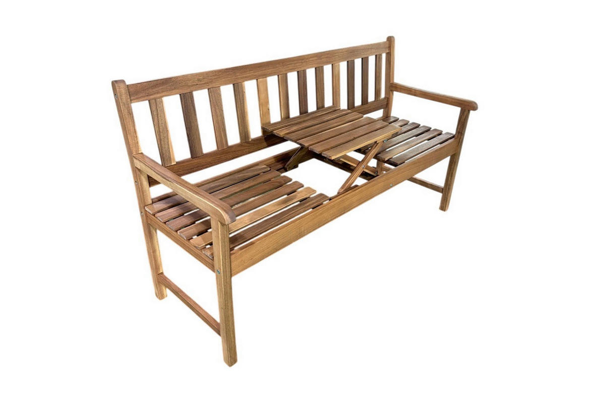 ZÁHRADNÁ LAVICA, akácia, drevo - farba akácie, Basics, drevo (153/57/88cm) - Prestige Home