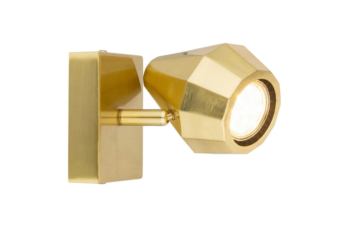 WANDLEUCHTE 15/10/13 cm  - Messingfarben, Trend, Metall (15/10/13cm) - Collett's Monde