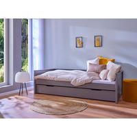 AUSZIEHBETT 90/200 cm  in Grau  - Naturfarben/Grau, KONVENTIONELL, Holz (90/200cm) - MID.YOU
