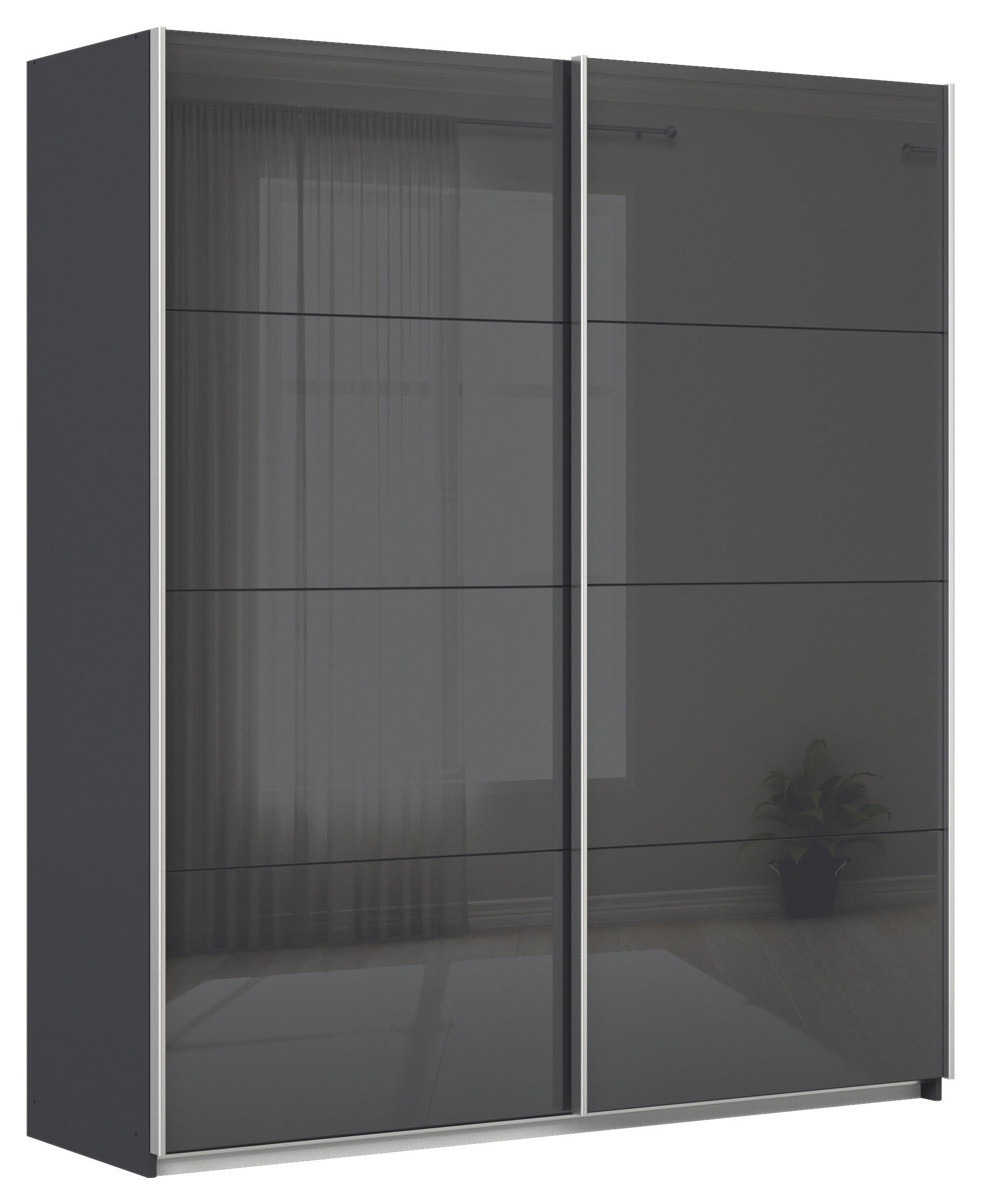 Schwebetüresnchrank B: 181cm Feldkirch Grau