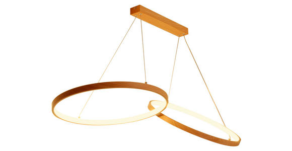 LED-HÄNGELEUCHTE 106/53/120 cm  - Naturfarben, Trend, Kunststoff/Metall (106/53/120cm) - Novel