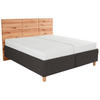 POLSTERBETT 180/200 cm  in Buchefarben, Dunkelbraun  - Weiss/Dunkelbraun, Design, Holz/Textil (180/200cm) - Valnatura