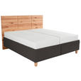 POLSTERBETT Matratze, Lattenrost, Bettkasten Buchefarben, Dunkelbraun 180/200 cm  - Dunkelbraun/Buchefarben, Design, Holz/Textil (180/200cm) - Valnatura
