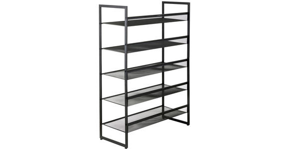 SCHUHREGAL 72/102,5/30 cm  - Schwarz, Basics, Kunststoff/Metall (72/102,5/30cm) - Xora