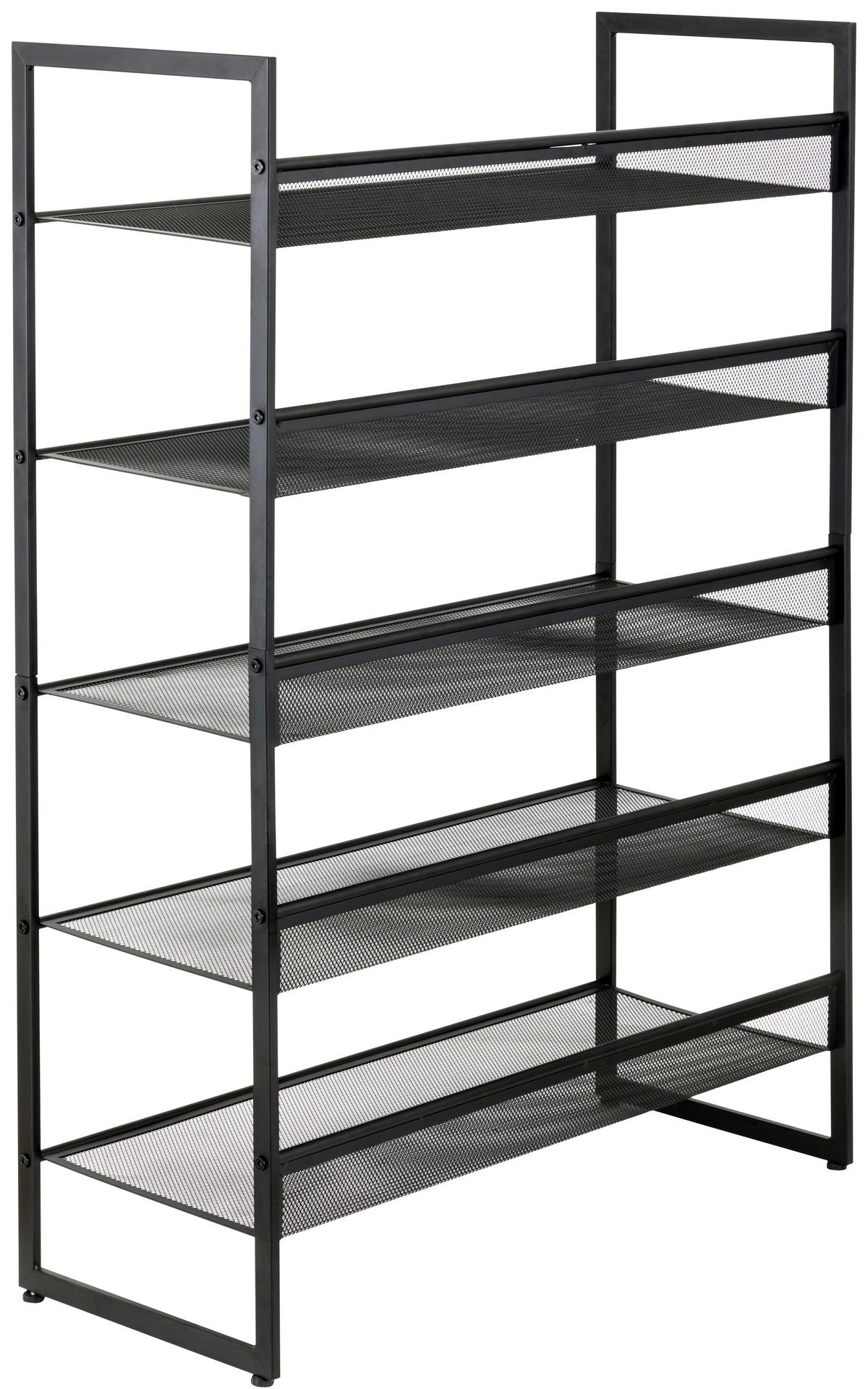 SCHUHREGAL Schwarz  - Schwarz, Basics, Kunststoff/Metall (72/102,5/30cm) - Xora