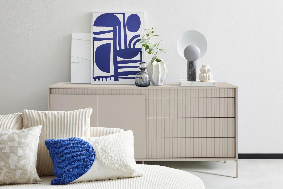 SIDEBOARD  in 160/77/40 cm  - Kaschmir, Design, Holzwerkstoff/Metall (160/77/40cm) - Xora