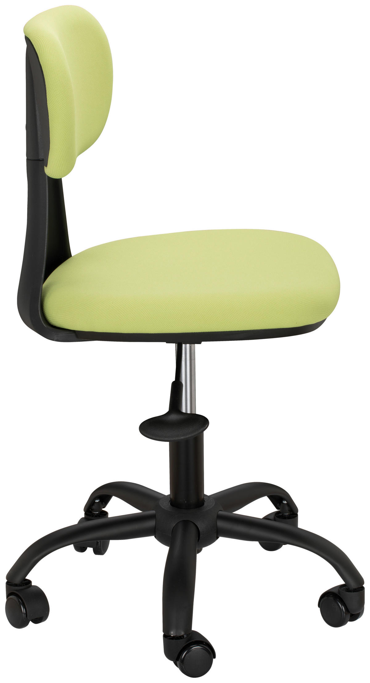 JUGENDDREHSTUHL  in Webstoff Grün, Schwarz  - Schwarz/Grün, MODERN, Kunststoff/Textil (51/74,5-84/51cm) - MID.YOU