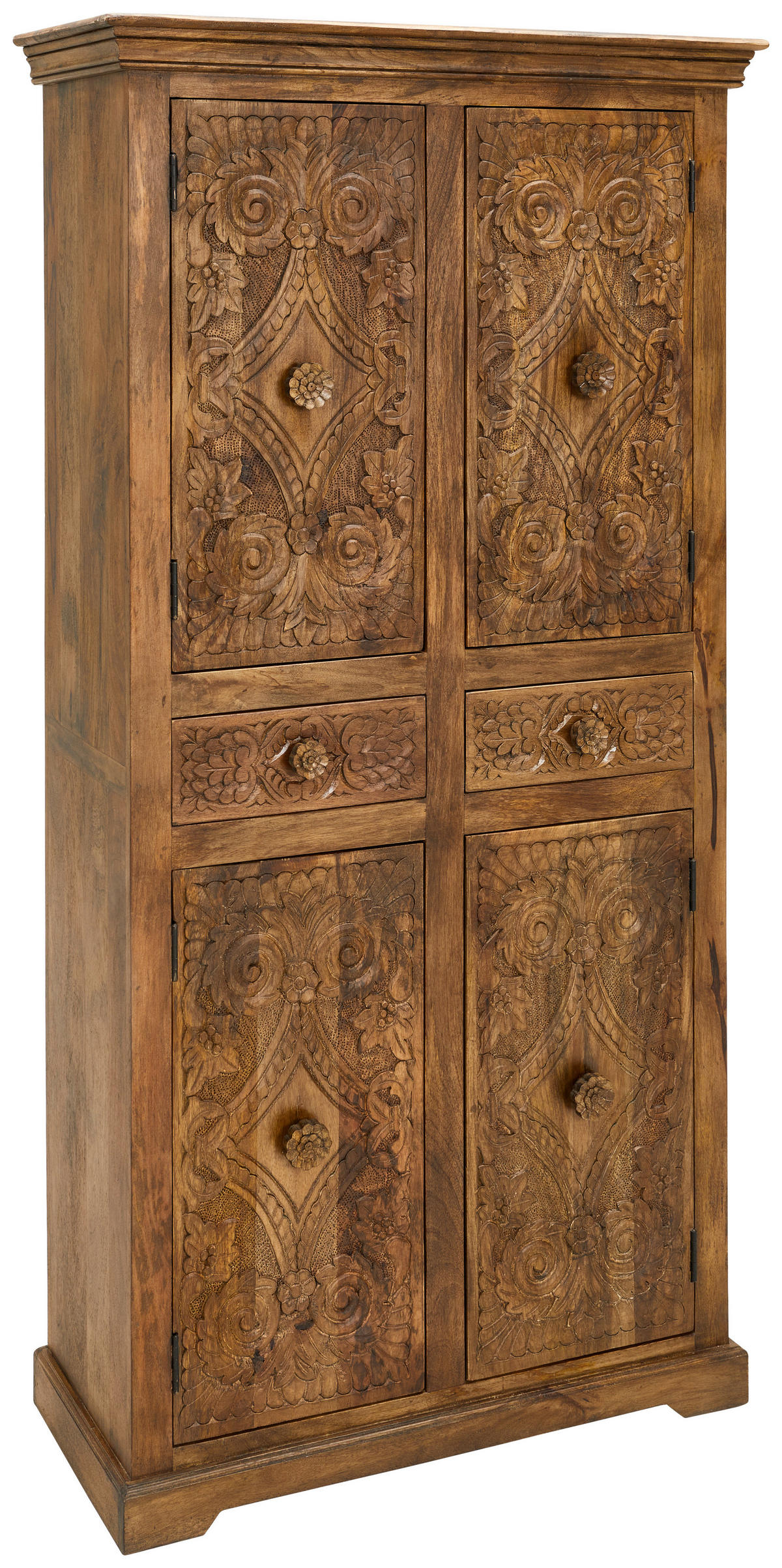 GARDEROBENSCHRANK Cotonou  in 90/180/45 cm  - Braun, Natur, Holz (90/180/45cm) - Livetastic