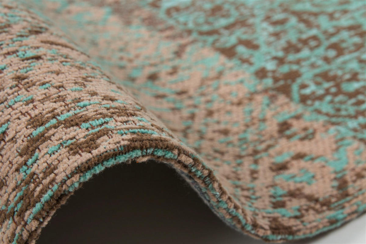 LÄUFER 80/150 cm Symphony 160 Türkis Türkis  - Türkis, KONVENTIONELL, Textil (80/150cm)