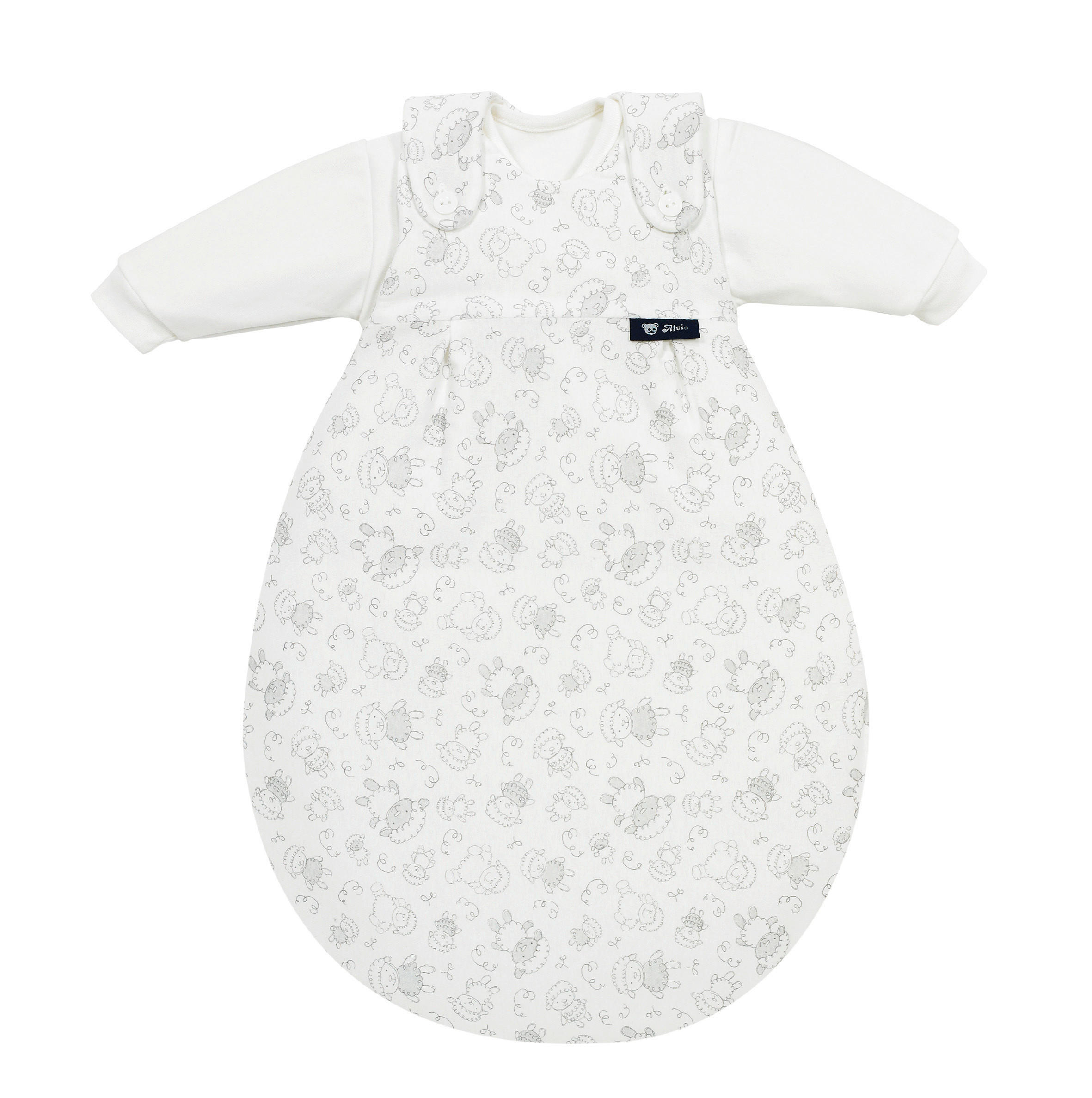 BABYSCHLAFSACKSET Baby Mäxchen Schäfchen Beige    50/56   - Beige/Hellgrau, Basics, Textil (50/56null) - Alvi