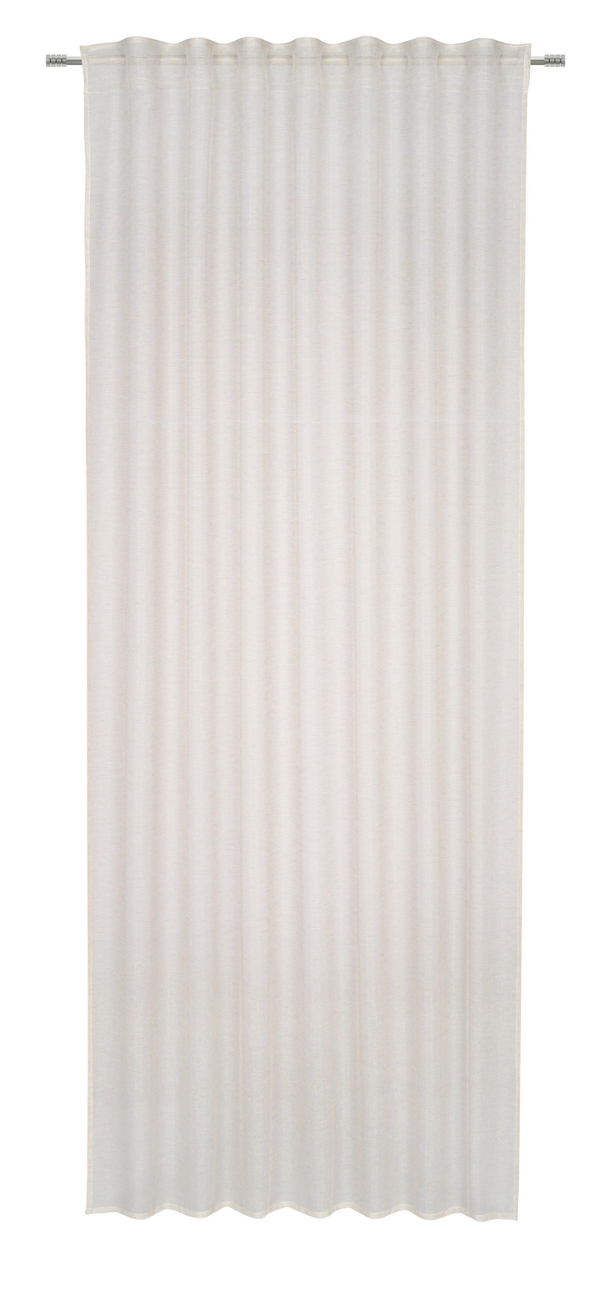 HOTOVÝ ZÁVĚS, průhledné, 140/245 cm - béžová, Basics, textil (140/245cm) - Esposa