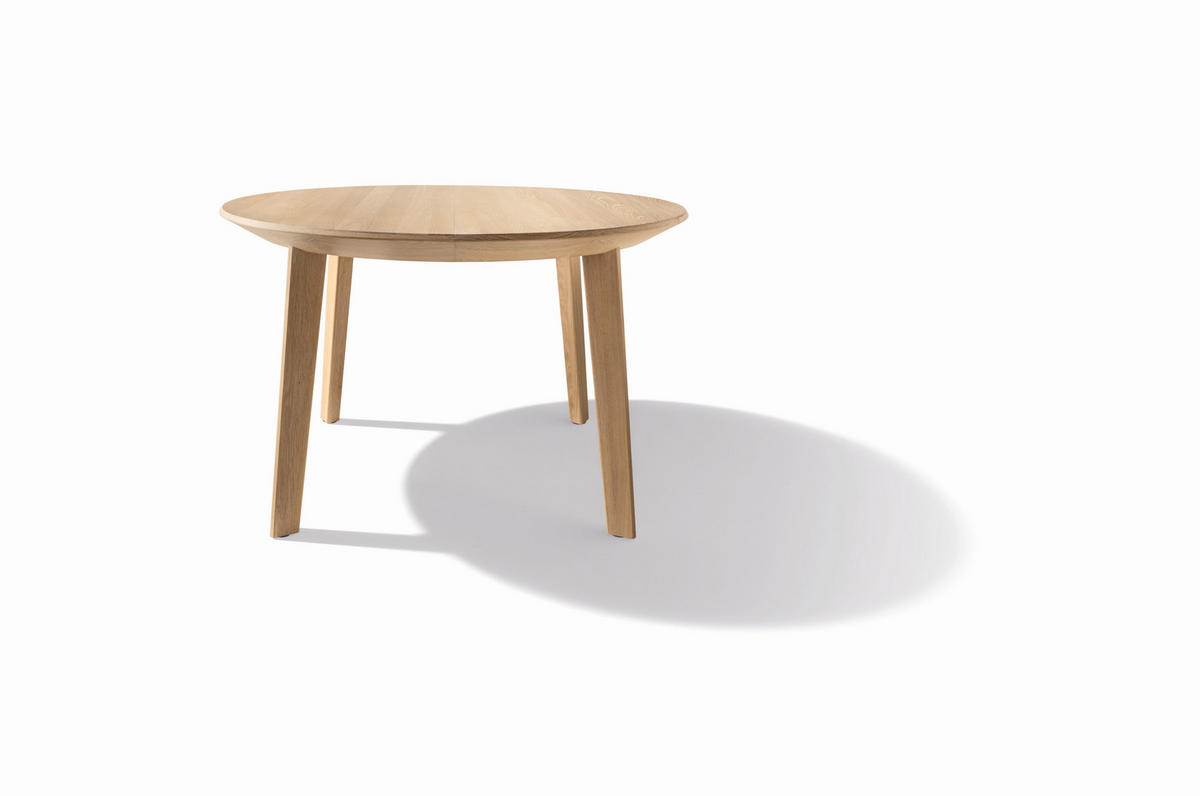 ESSTISCH in Holz, Glas 110(160)/110(160)/75 cm  - Eichefarben, Design, Glas/Holz (110(160)/110(160)/75cm) - Team 7