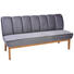 SITZBANK 183/94/82 cm in Grau, Eichefarben - Eichefarben/Grau, Design, Holz/Textil (183/94/82cm) - Carryhome SITZBANK 183/94/82 cm in Grau, Eichefarben - Eichefarben/Grau, Design, Holz/Textil (183/94/82cm) - Carryhome