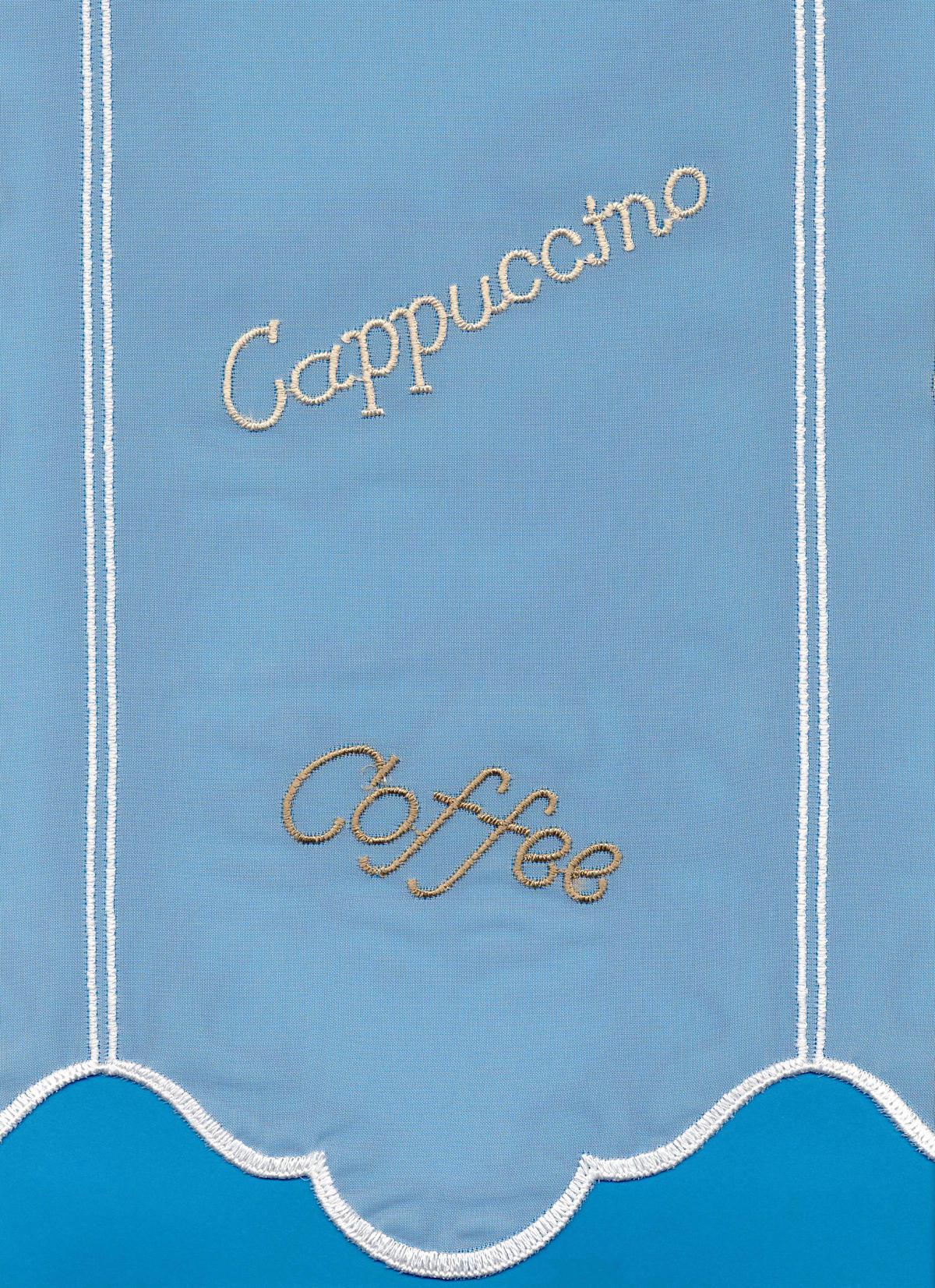 KURZGARDINE   96/45 cm   - Weiß, KONVENTIONELL, Textil (96/45cm)