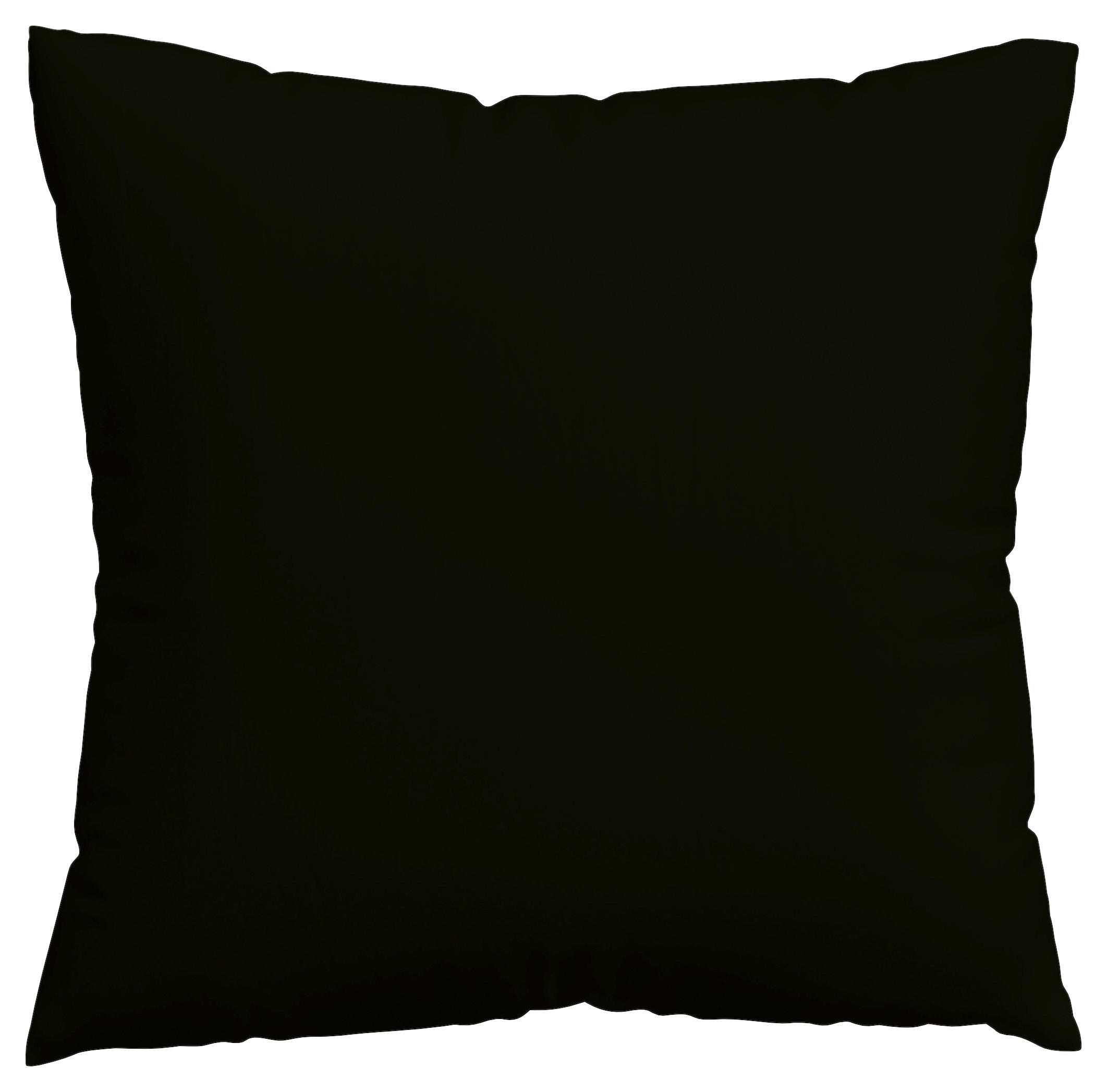 KISSENHÜLLE EASY JERSEY 40/40 cm  - Schwarz, Basics, Textil (40/40cm) - Schlafgut