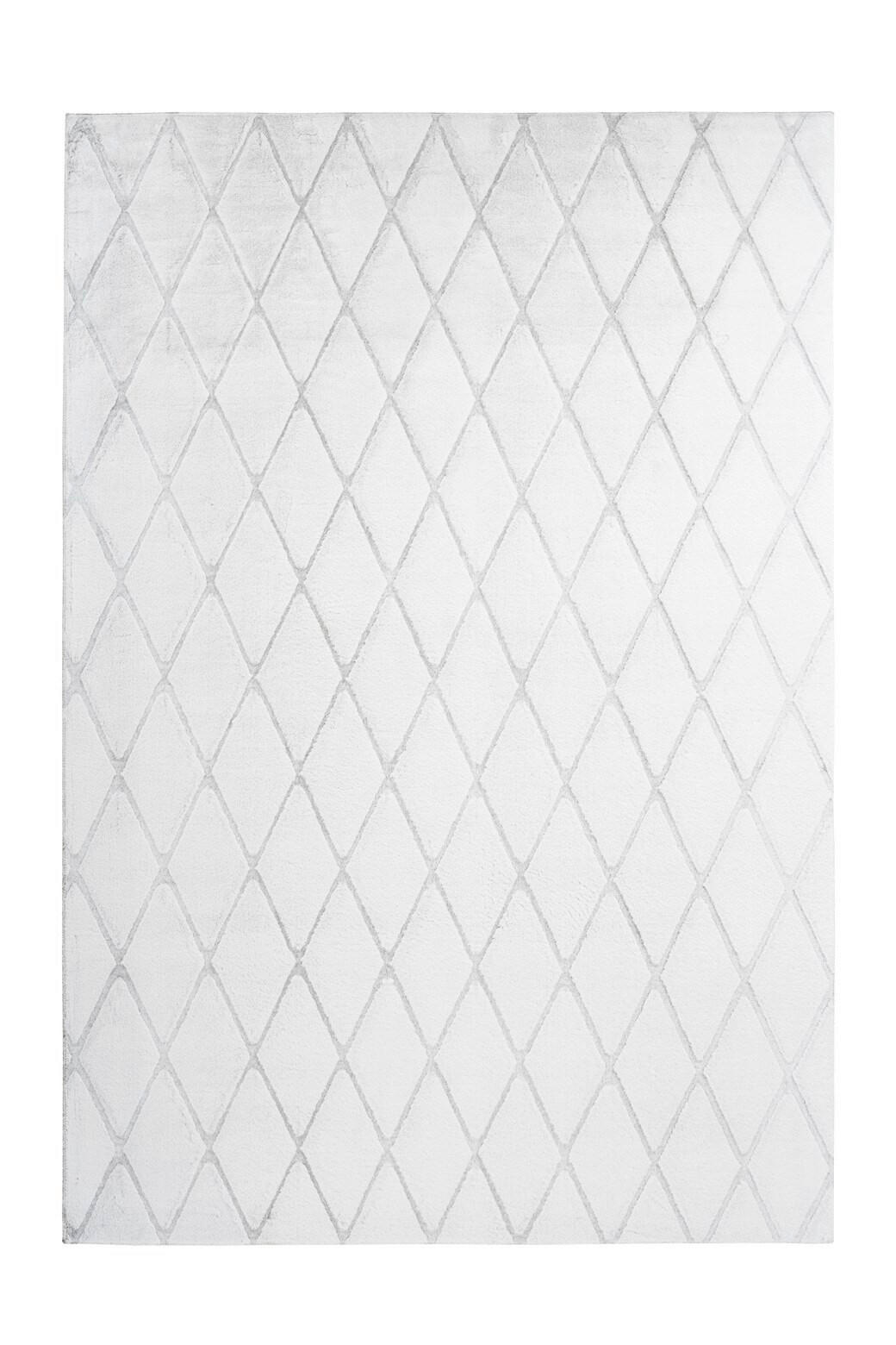 TEPPICH 160/230 cm Vivica 225 Weiß / Graublau  - Weiss/Grau, Konventionell, Textil (160/230cm)