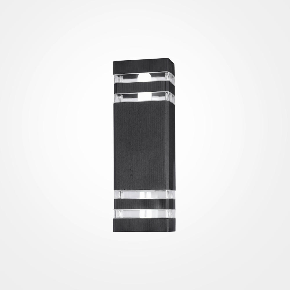 VÄGGLAMPA UTOMHUS - svart, Modern, metall (11/10/33cm) - MAYTONI