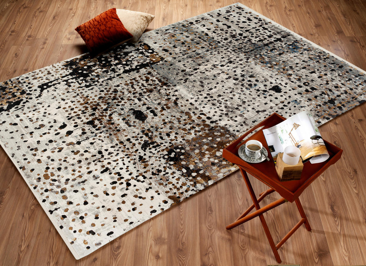 WEBTEPPICH 200/290 cm Colorado Point Grau, Multicolor, Hellgrau, Dunkelgrau  - Dunkelgrau/Multicolor, Design, Textil (200/290cm) - Musterring