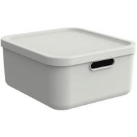 KUTIJA S POKLOPCEM  39,5/35,5/17,7 cm       - bijela, Basics, plastika (39,5/35,5/17,7cm) - Rotho