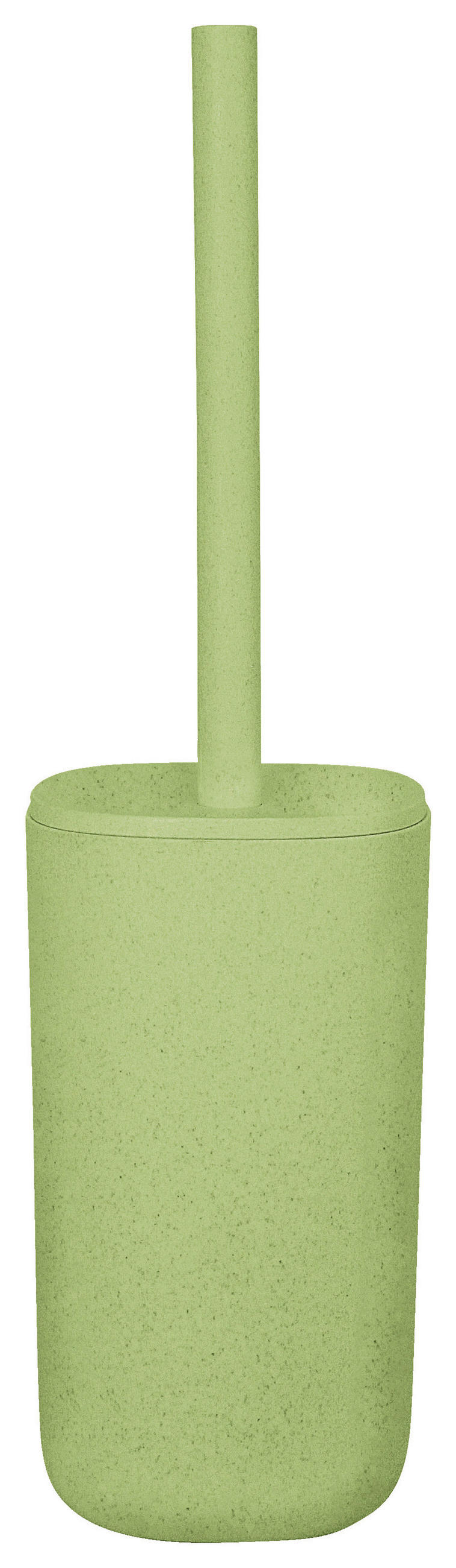 WC SADA - ŠTĚTKA A DRŽÁK - zelená/barvy hliníku, Basics, plast (10,6/39/10,6cm) - Kleine Wolke