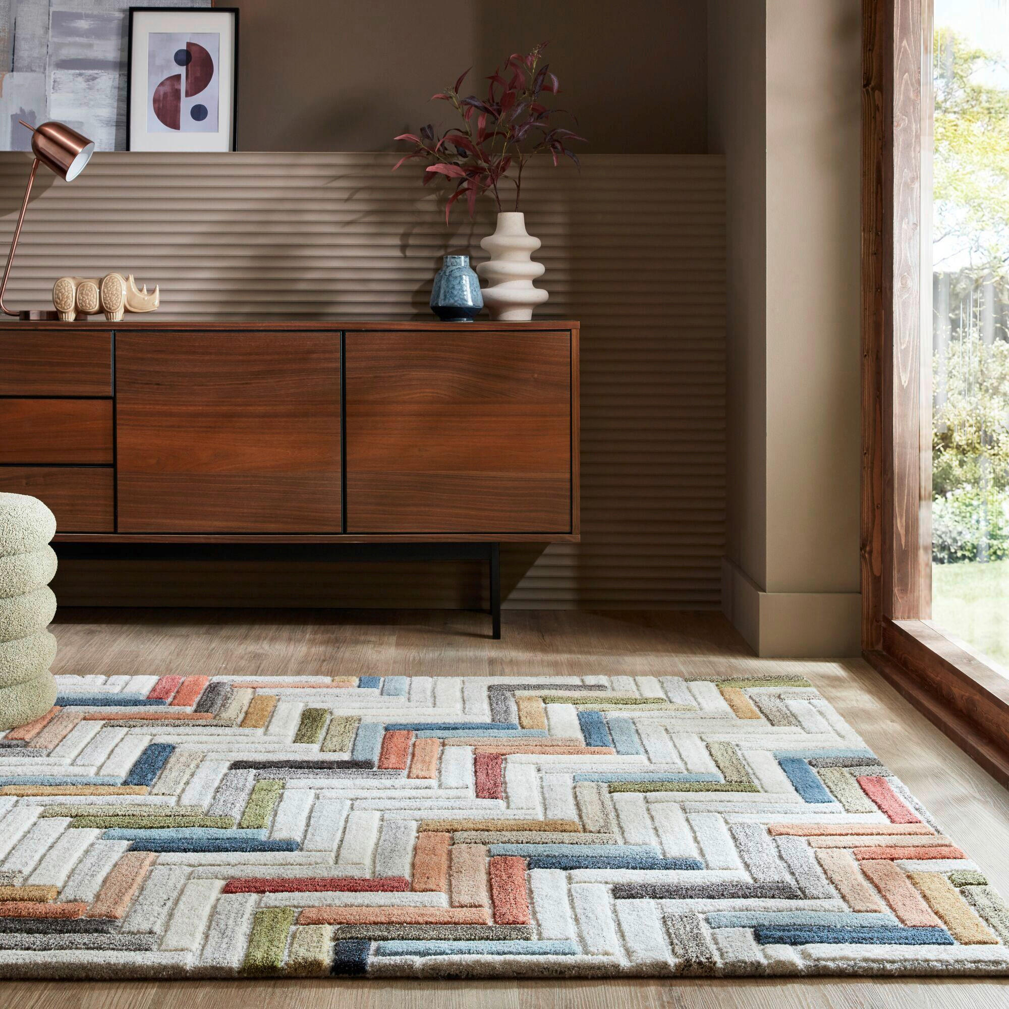 HANDWEBTEPPICH 160/230 cm RUSSO Multicolor  - Multicolor, KONVENTIONELL, Textil (160/230cm)
