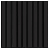 AKUSTICKÝ PANEL 40/40/1,8 cm - čierna, Design, kompozitné drevo/textil (40/40/1,8cm) - Xora