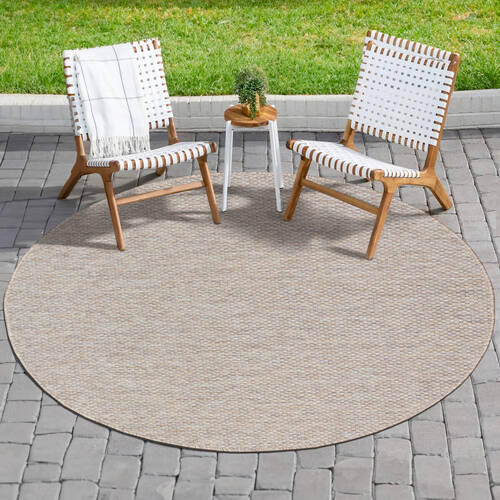 OUTDOORTEPPICH 120 cm Melissa Beige  - Beige, KONVENTIONELL, Textil (120cm)