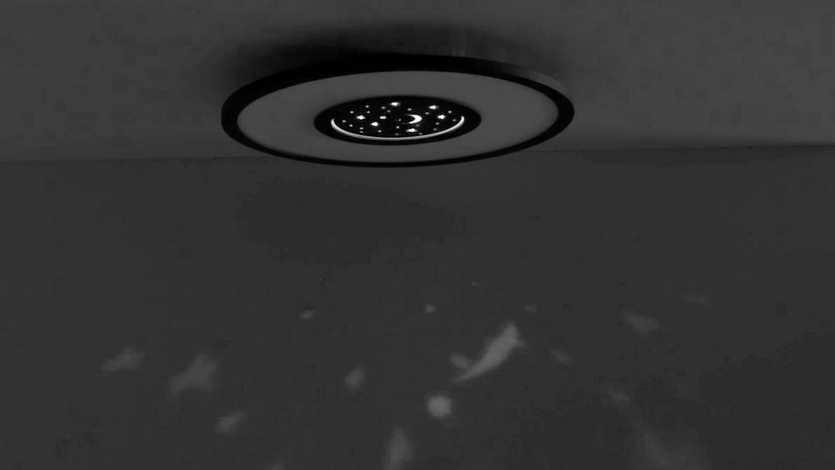 STROPNA LED-SVETILKA  Astro 23 W/2000 lm/2700-5000 K/230 V/ - črna, Trend, kovina/umetna masa (40/40/4,5cm)