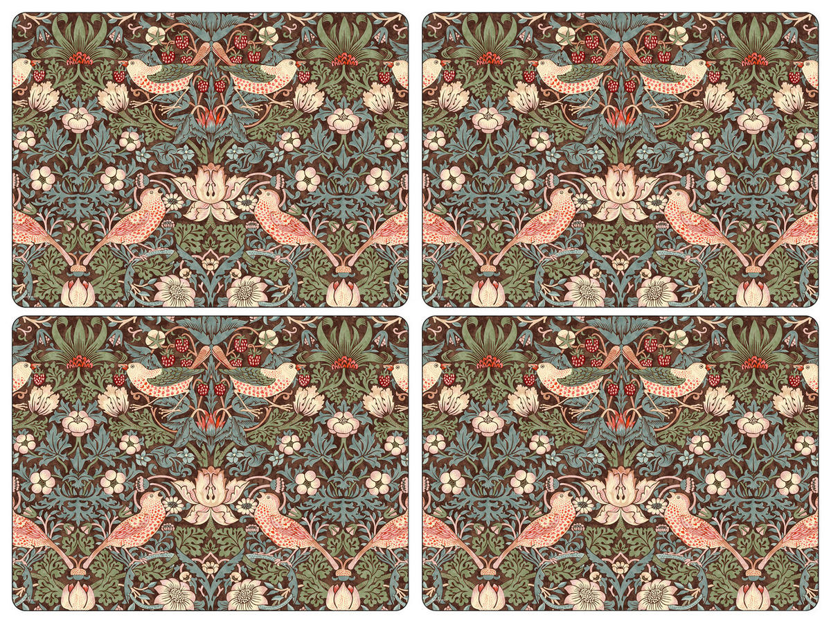 BORDSTABLETT William Morris trä brun 30/40 cm  - brun, Basics, trä (30/40cm) - Morris & Co