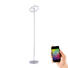 LED-STEHLEUCHTE - Nickelfarben, LIFESTYLE, Metall (40/150cm)