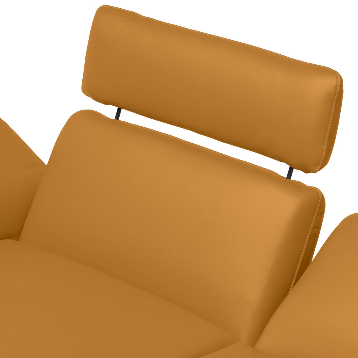 ECKSOFA in Echtleder Goldfarben  - Beige/Goldfarben, Design, Leder/Metall (150/242cm) - Koinor