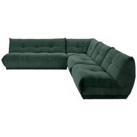 ECKSOFA in Cord Dunkelgrün  - Dunkelgrün, Trend, Textil (285/315cm) - Livetastic