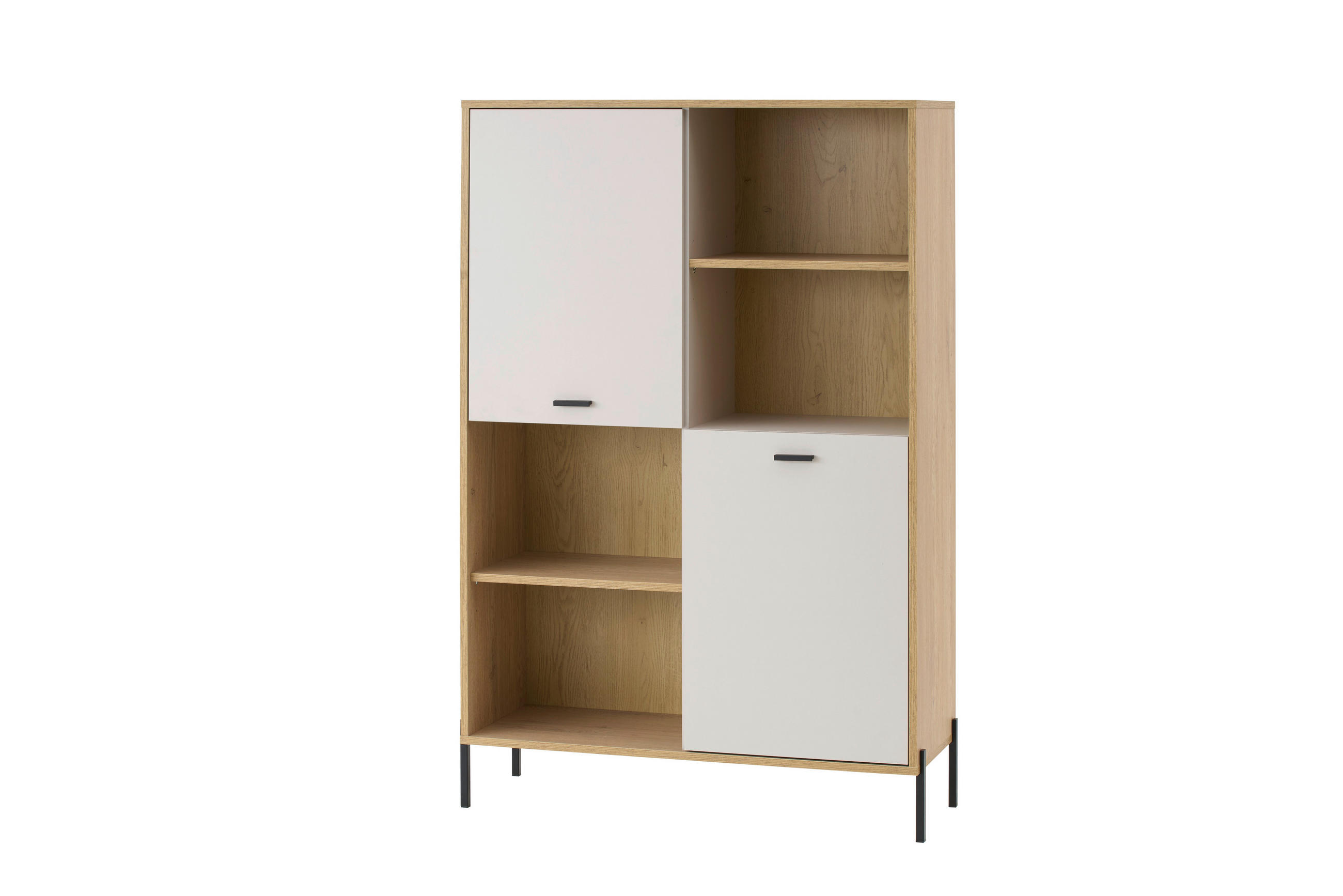 REGALELEMENT  105/160/40 cm Eichefarben, Kaschmir  - Kaschmir/Eichefarben, Design, Holzwerkstoff/Metall (105/160/40cm) - MID.YOU