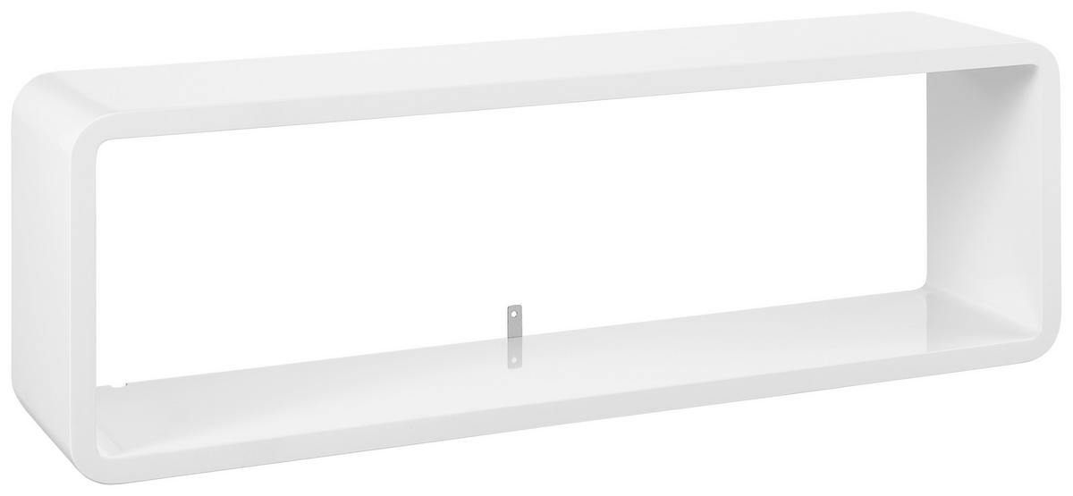 WANDBOARD Weiß  - Weiß, Basics, Holzwerkstoff (80/17/25cm) - Xora