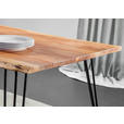 ESSTISCH in Holz, Metall 140/90/76 cm - Schwarz/Akaziefarben, Design, Holz/Metall (140/90/76cm) - Landscape
