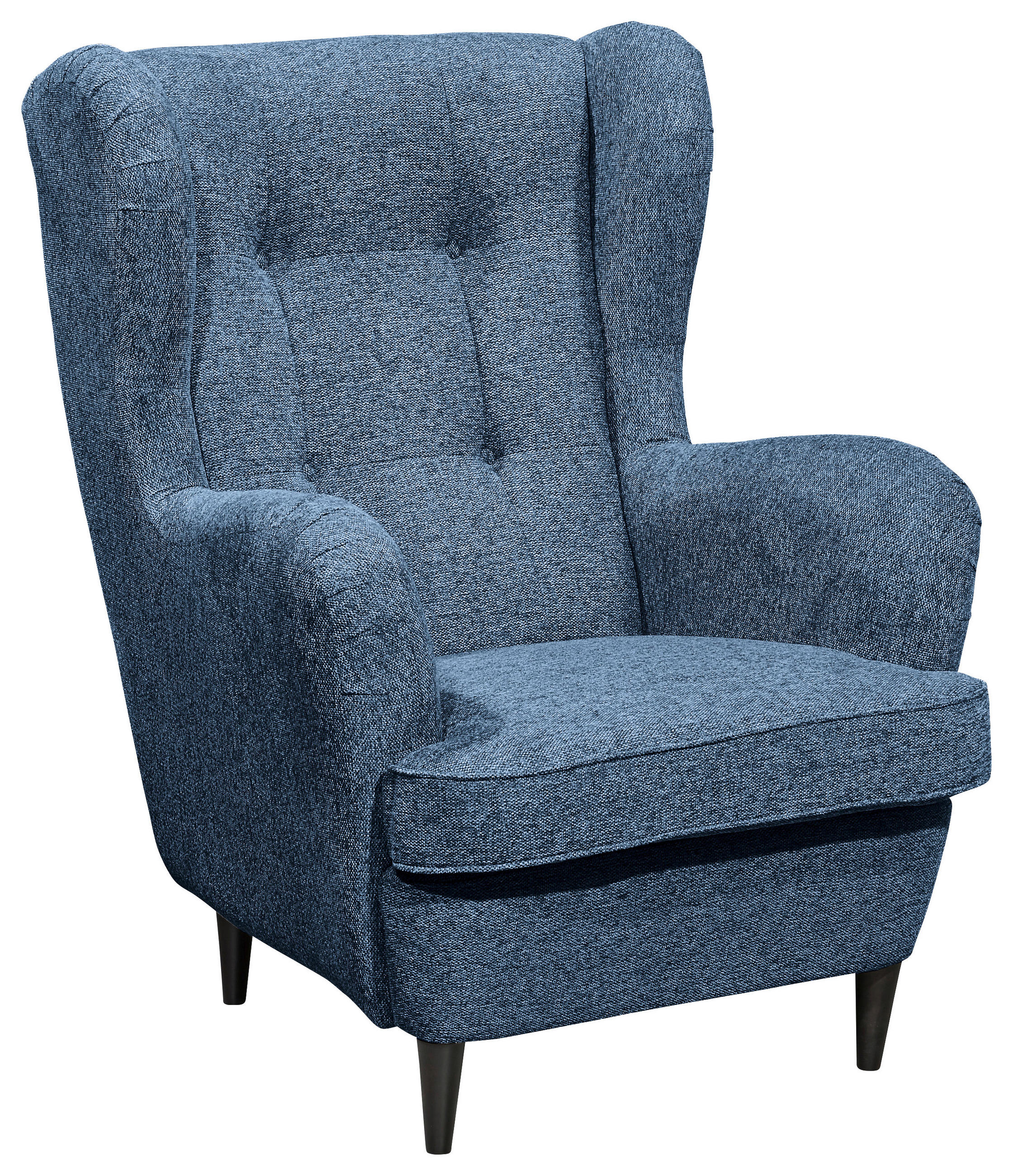 OHRENSESSEL Webstoff Dunkelblau  - Schwarz/Dunkelblau, Basics, Textil (78/102/98cm) - MID.YOU